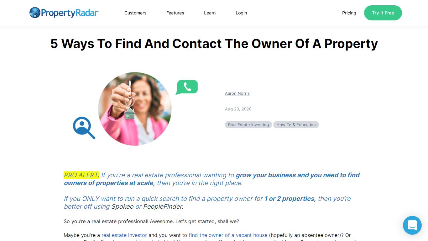 5 Ways To Find And Contact The Owner Of A Property